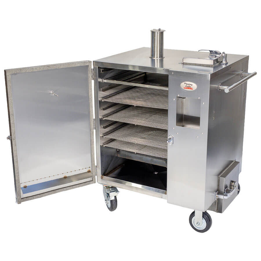 Flaming Coals Gravity Fed Smoker