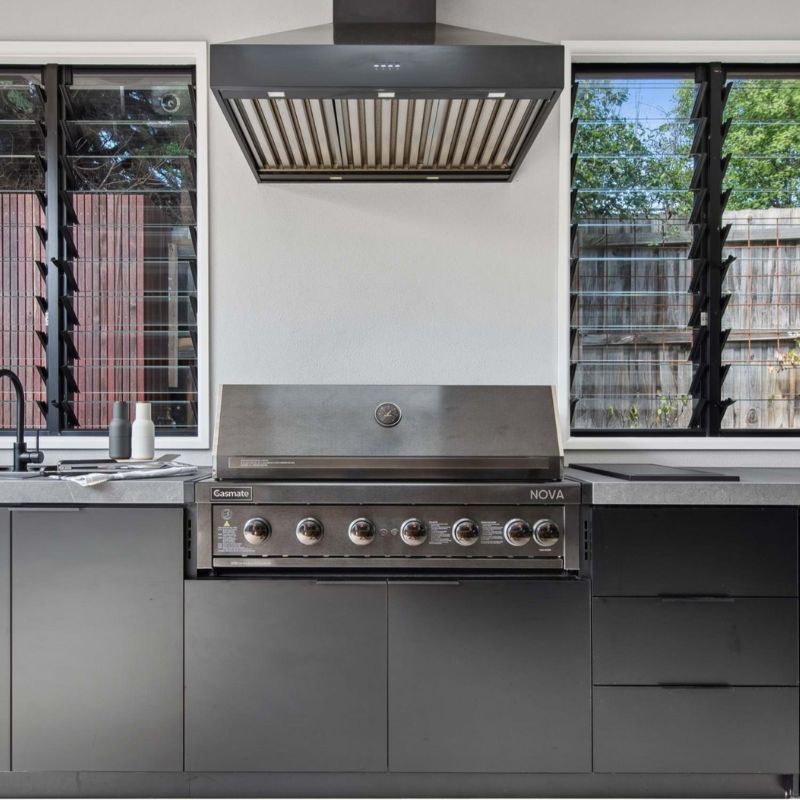 Gasmate Nova MK2 Graphite 6 Burner Classic Built-In BBQ